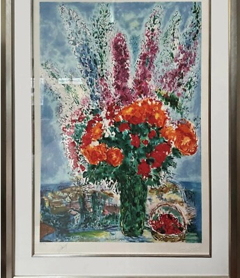 Chagall ( After)  Le Bouquet De Renoncules 