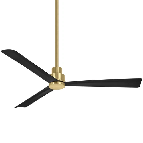 Minka Aire Simple 52" Indoor/Outdoor Ceiling Fan With Remote, Soft Brass - Picture 1 of 1