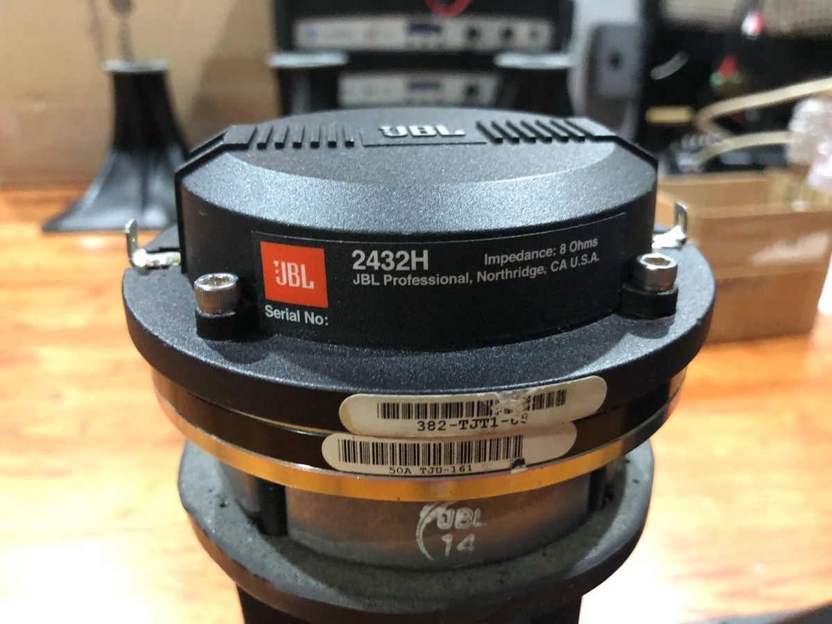 2x Original, Genuine JBL 2432H High Frequency Driver & 60x40 Horn