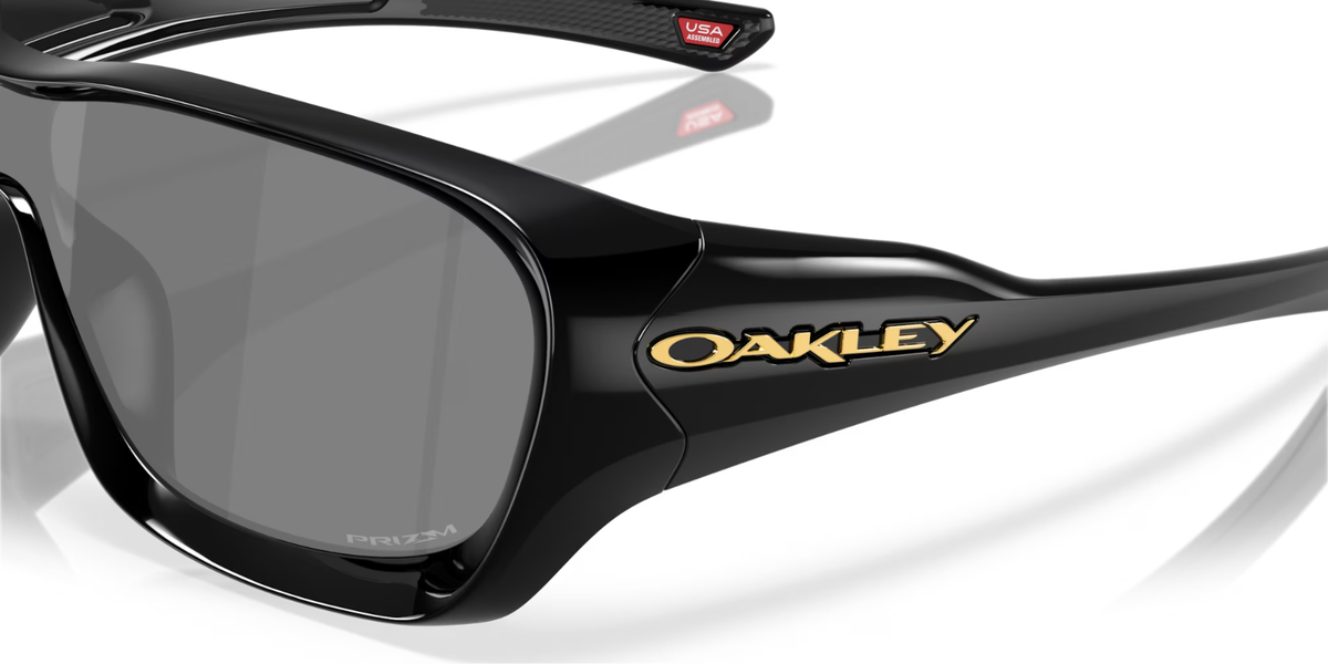 OAKLEY DE LA SALLE SUNGLASSES OO9493-0130 POLISHED BLACK W/ PRIZM