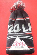  Cool Pom Pom Beanie Hat Coors Light Beer Promotion 