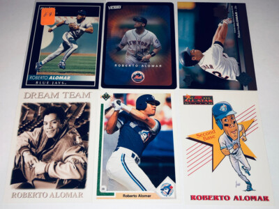 Roberto Alomar Lot Of 6 Different Blue Jays, Etc Baseball Cards Member HOF E4
