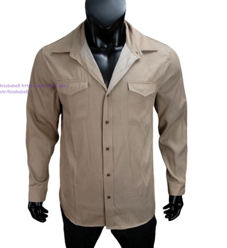 Mens Denim Shirt Long Sleeve Button Down Tops Western Casual Jean Work Shirts - Picture 7 of 17