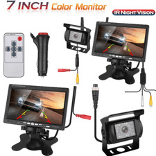 7" Screen Backup Rear View Camera Night Vision System Monitor For RV Truck Van