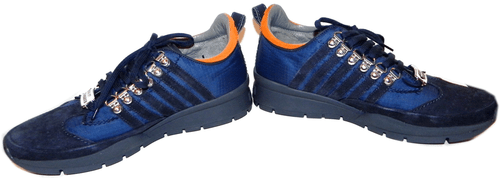 DSQUARED2 SNEAKERS STRIPED NYLON & SUEDE KICK IT Active Shoes 40 - 7 US Trainer - Picture 3 of 11