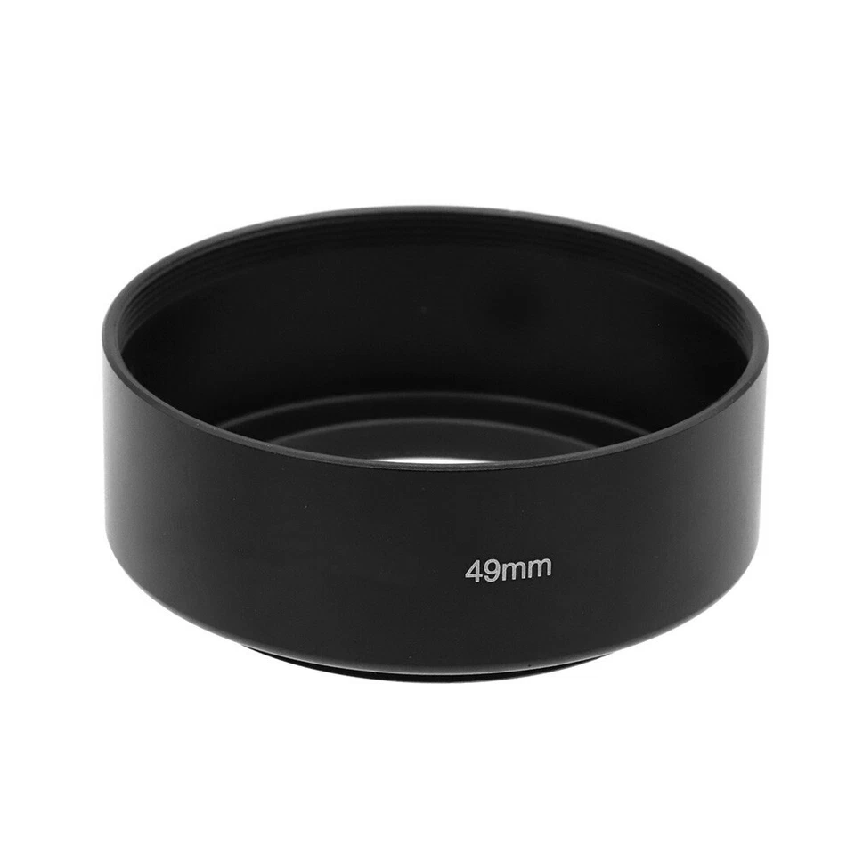 Universal Metal Standard Lens Hood 35/49/52/55/58/62/6777/82/95mm Lens Thread - Image 3 of 4