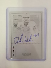 2017 Panini Contenders Draft Picks Football Deshaun Watson Black Plate 1of1 RC