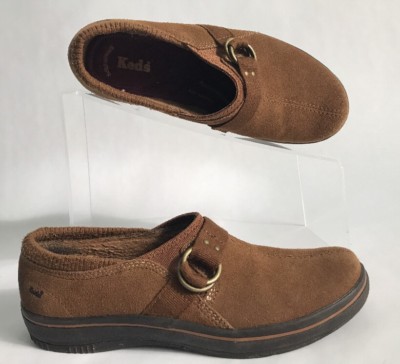 Women’s Keds Springysteps WH45902 Brown Suede Leather Slip On’s Size 