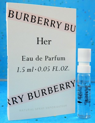 burberry her perfume sample