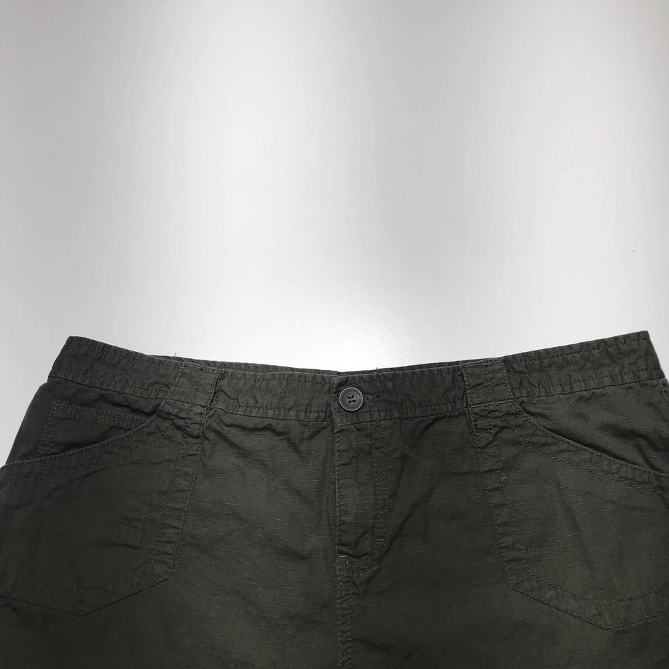 Pantalones Cortos Calvin Klein Mujer Talla 16 Verde Patrón Exterior Senderismo 100% Algodón Foto 3 de 4