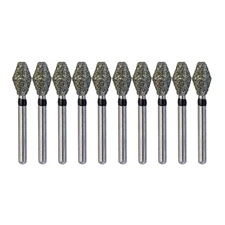 Dental Diamond Burs Barrel Shape 811/038SC Super Coarse Black FG 1.6 High Speed