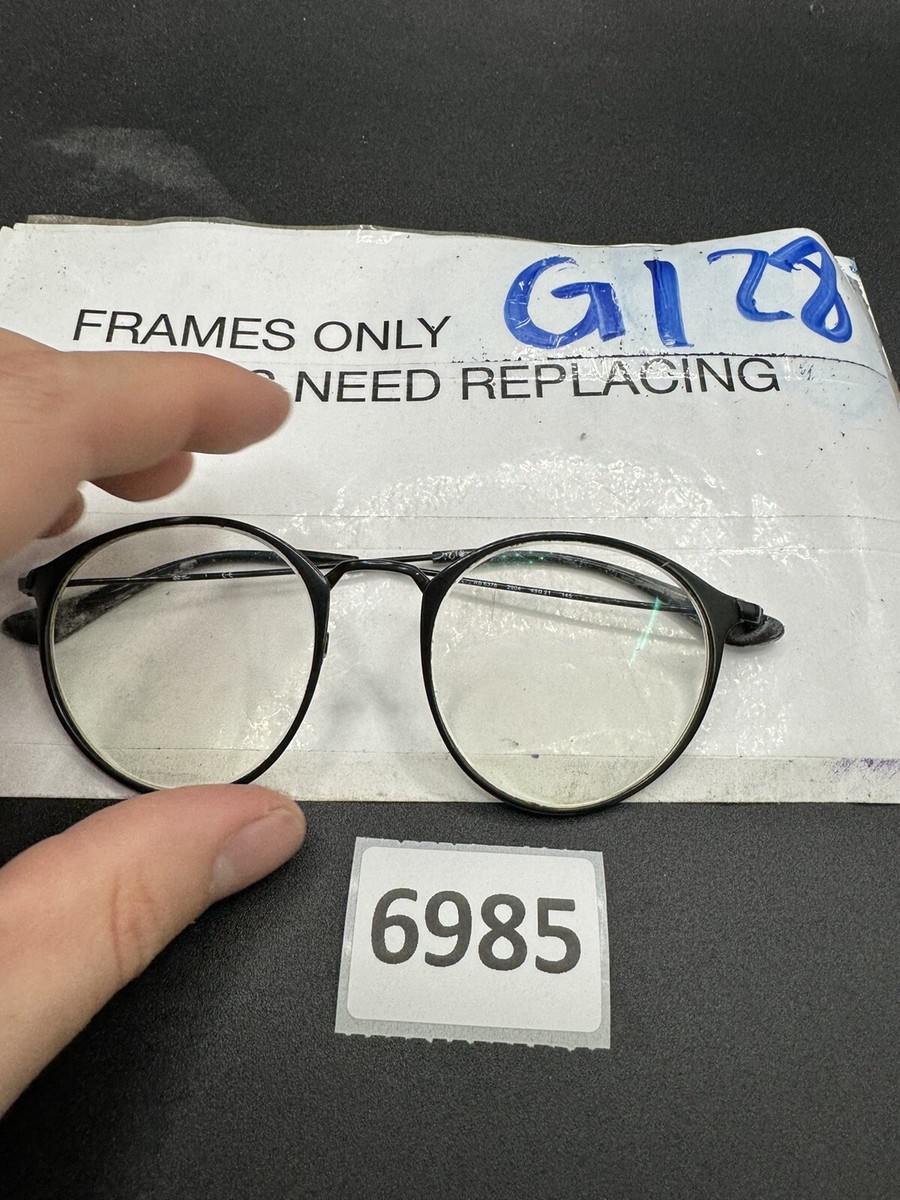 Ray-Ban Eyeglasses RB 6378 2904 Black Round Metal Frame Parts !!