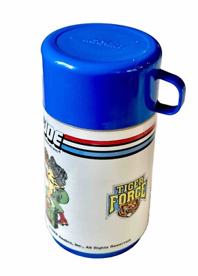 Vintage GI Joe/Tiger Force Plastic Lunchbox THERMOS Aladdin/Hasbro