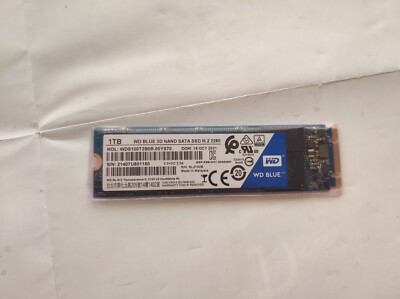 Western Digital 1TB WD Blue 3D NAND Internal PC SSD WDS100T2B0B