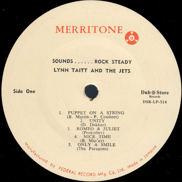 ジャマイカLP Lynn Taitt & The Jets Sounds. Rock Steady