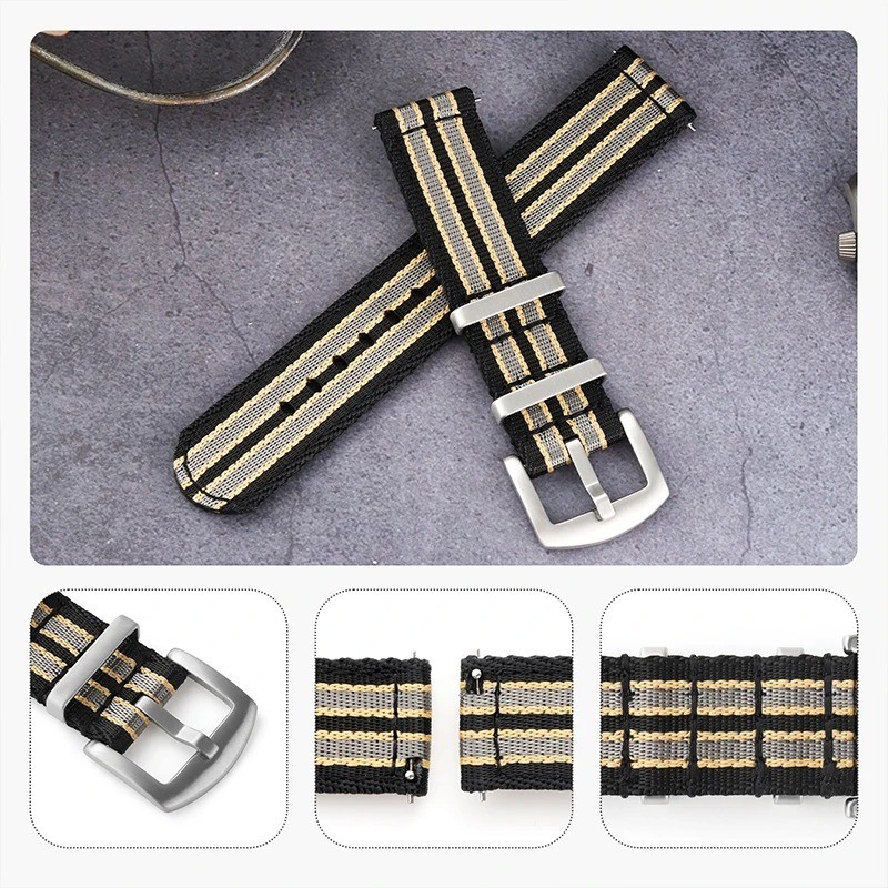 Bond Strap 22mm Nylon Mens Military Watch Canvas Army Band Divers - VintageWatches.PK Bond Strap 22mm Nylon Mens Military Watch Canvas Army Band Divers - vintagewatches.pk