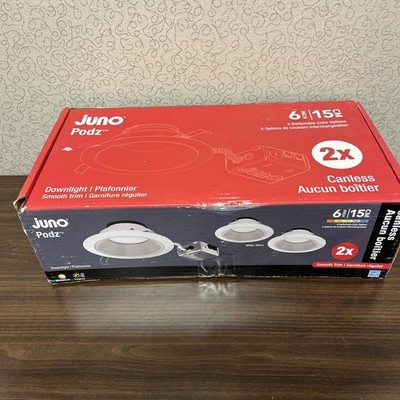 Juno PODZ 2 Pack 6'' Downlight- JPDZ6JB RDC1 WWH CP2 M2
