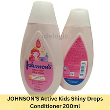 JOHNSON'S Active Kids Shiny Drops Conditioner Argan Oil, Soft & Shiny 200ml x 2