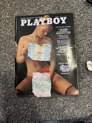 PLAYBOY MAGAZINE AUGUST 1975, LILLIAN MULLER COVER, Poster intact