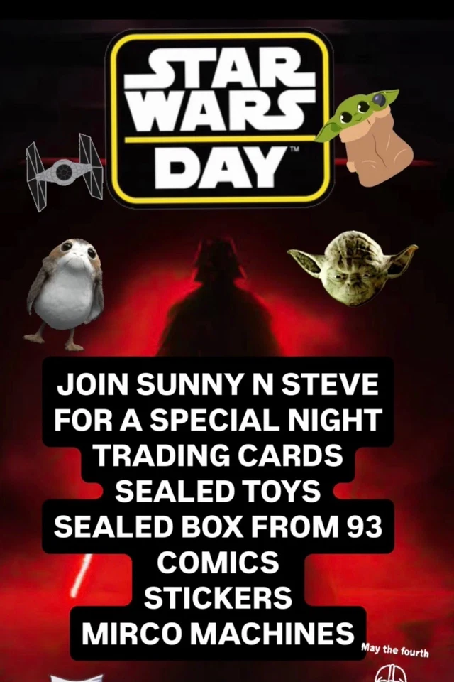 STAR WARS DAY TOYS COMICS CARDS RARE STUFF n MORE