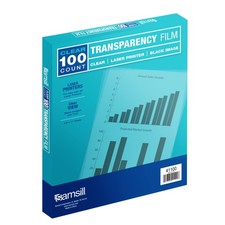 Samsill Transparency Film for Laser Printers, 100 Sheets, Not for Inkjet