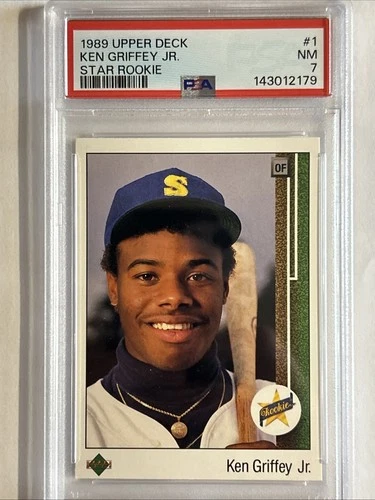 1989 Upper Deck Ken Griffey Jr #1 (RC) PSA 7 NM - Star Rookie