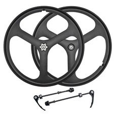 Mtb Bike Magnesium Wheels 3-spoke Set Rim Wheelset 678910 Gears Fit 26 Tire