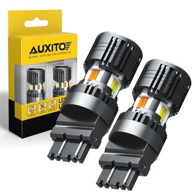 AUXITO 3157 4157 LED Turn Signal Light Bulbs Switchback Amber/White Super Bright