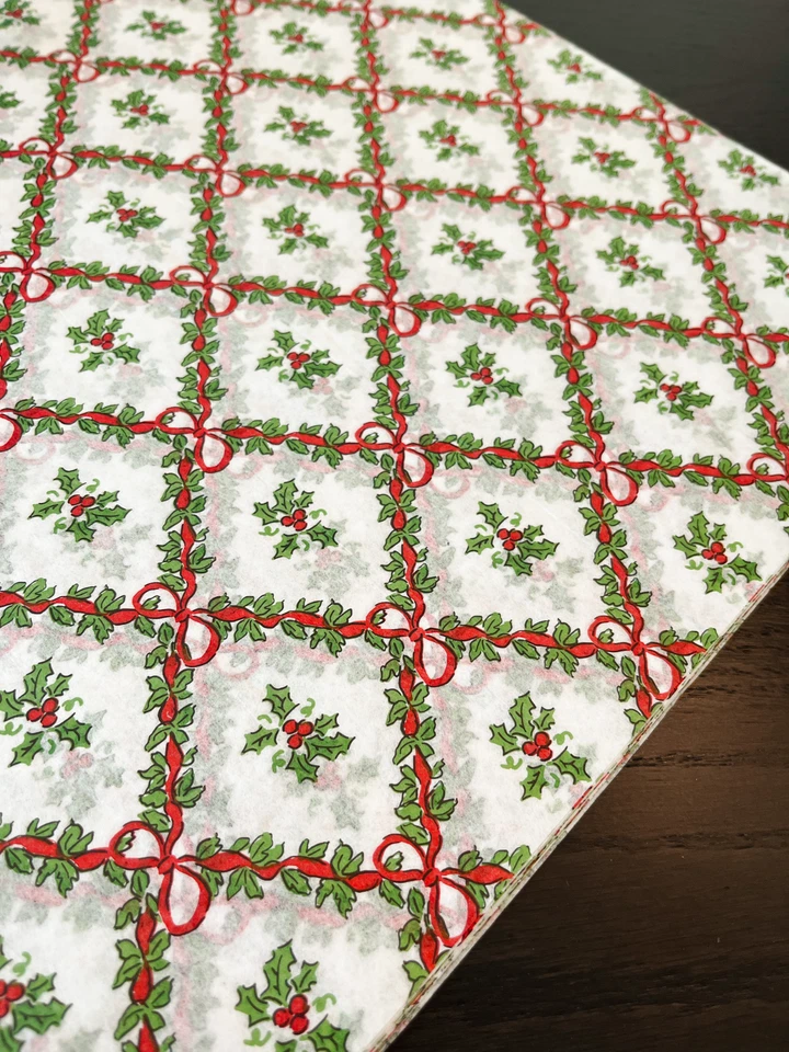 TRELLIS TIDINGS Design Tissue Paper Sheets Choose Size & Package Amount - Image 3 of 4