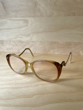 Geoffrey Beene Vintage 70s Oversized Disco Amber Honey Frames GB135