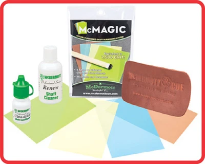 McDermott Billiard Pool Cue Stick Shaft Performance Maintenance Cleaning Kit DIY