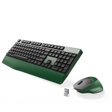 Ergonomic Keyboard and Mouse Combo with Wrist Rest BK Chipset Full-Size Color...