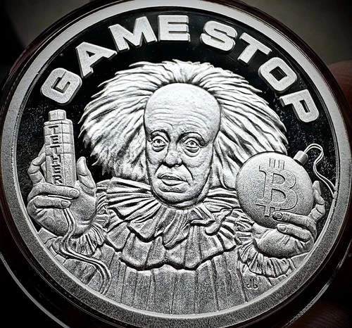 2023 1oz Silver Shield Gamestop .999 Silver Proof Round (253/447)