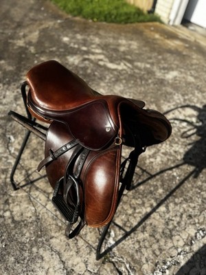 Crosby XL - Medium Brown - all purpose English Saddle - 16  Seat 