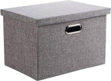 Wintao Storage Boxes with Lids, Collapsible Fabric Storage Baskets for Shelves