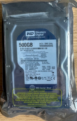 Western Digital Caviar Blue 500GB SATA 16MB Cache WD5000AAKS - Original verpackt