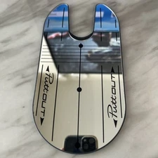 PuttOut Unisex Compact Putting Mirror, Silver, One Size