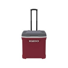 Igloo Latitude 30 Roller Cooler Industrial Red/meteorite 30Qt