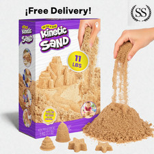 Kinetic Sand 11lb Bulk Natural Brown Play Sand Sensory Toy Kids Arts Crafts 5kg