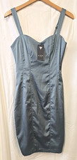 NWT Guess Satin St. Veronica Mermaid Bodycon Slip Minimalist Dress 2