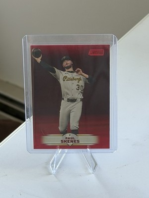 Paul Skenes 2025 Topps Stadium Club Red Parallel #105 Pittsburgh Pirates 