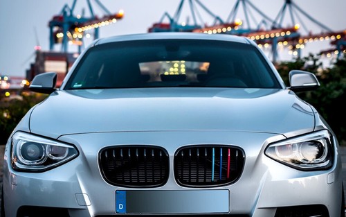 M-Color Front Grille Shiny Black For 2011-2014 BMW F20 F21 1-series - Picture 6 of 6