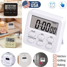 Digital Timer Stopwatch LCD Display Portable ...