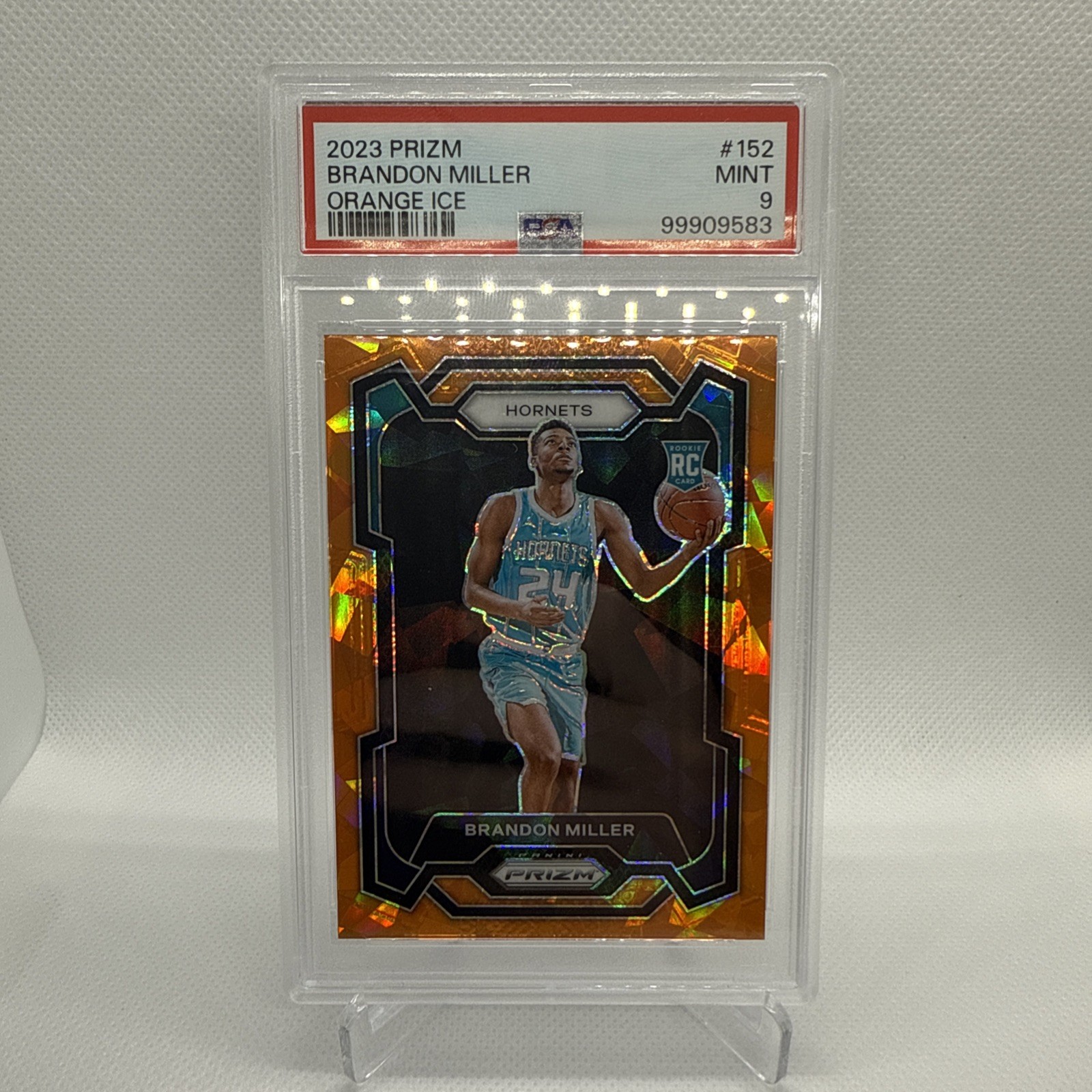 2023-24 Panini Prizm - Brandon Miller #152 Orange Ice Prizm (RC)