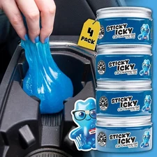 Chemical Guys Sticky Icky Car Cleaning Gel, Green Apple, Interior Car Cleaner, R