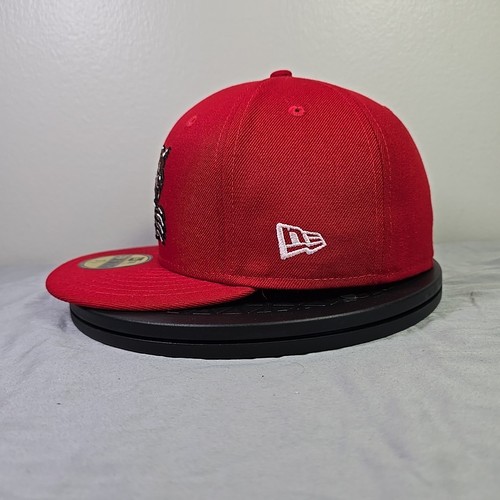 Fresno Grizzlies Marvel 59Fifty 7 1/8 Red Black New Era Hat MiLB Fitted Cap - Picture 7 of 9