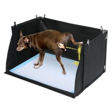 Dog Pee Pad Holder with High Walls NoSpill Indoor Potty for Large Dogs