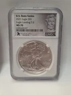 2021 7K Metals U.S. State Series American Silver Eagle NGC MS70 - Illinois