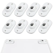 Mini Caster Wheels 8 PCS Self Adhesive Steel Appliance Rollers 360 Swivel