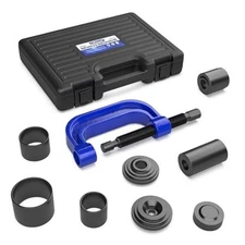 10-Piece Ball Joint Press Kit, Ball Joint Removal Tool Kit w/Universal 10PC
